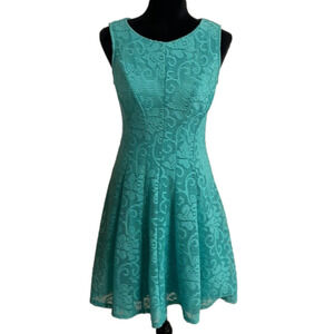 STUDIO One NY NWT Women's Mint Lace Dress Sleeveless Resort Wear Size 4